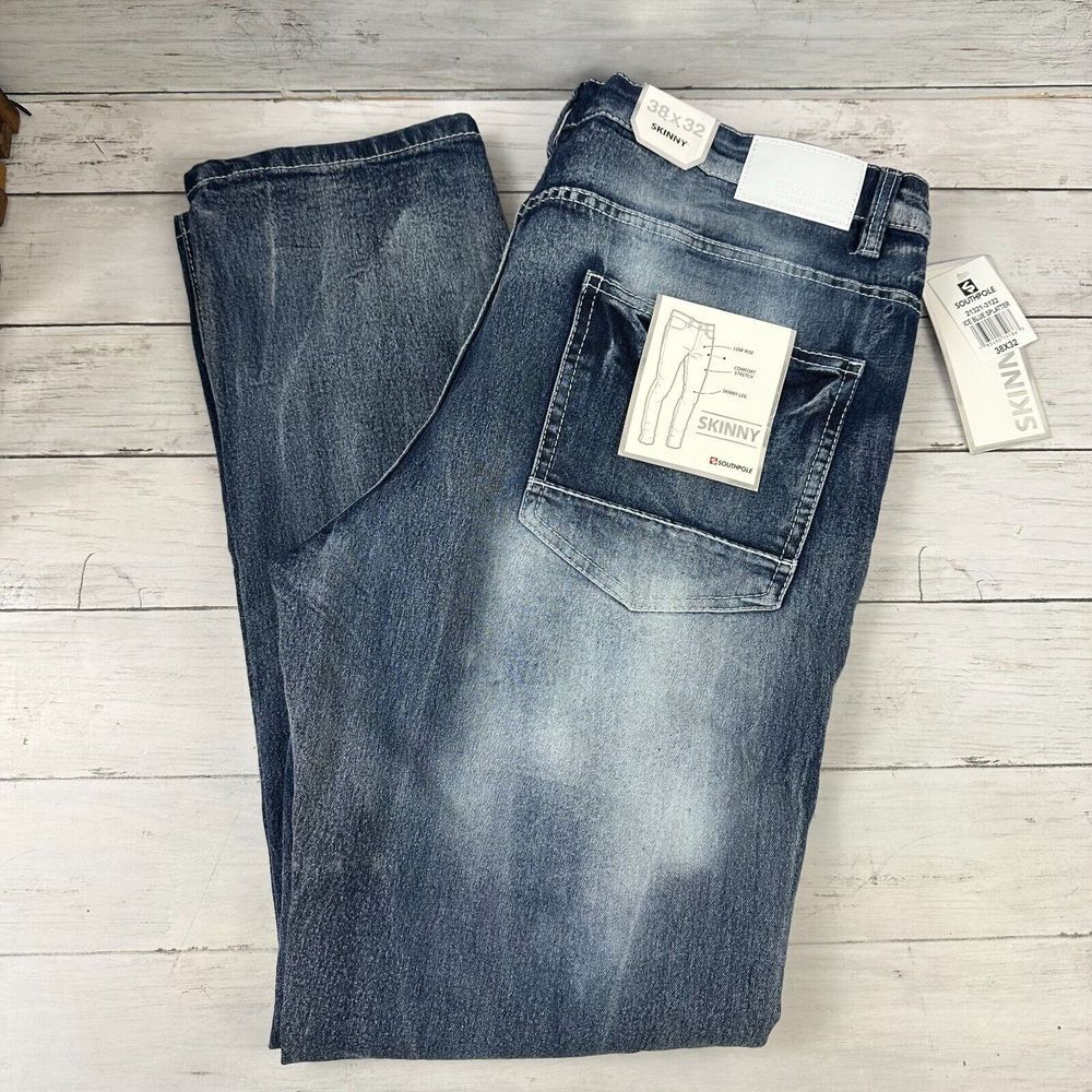 South Pole Men's Skinny Jeans - Blue